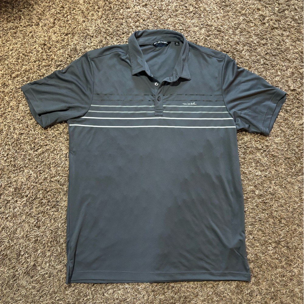 Travis Mathew Coto Performance Chest Stripe Polo Mens Size XL